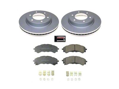 PowerStop Z17 Evolution Plus 6-Lug Brake Rotor and Pad Kit; Front (19-25 Ranger, Excluding Raptor)