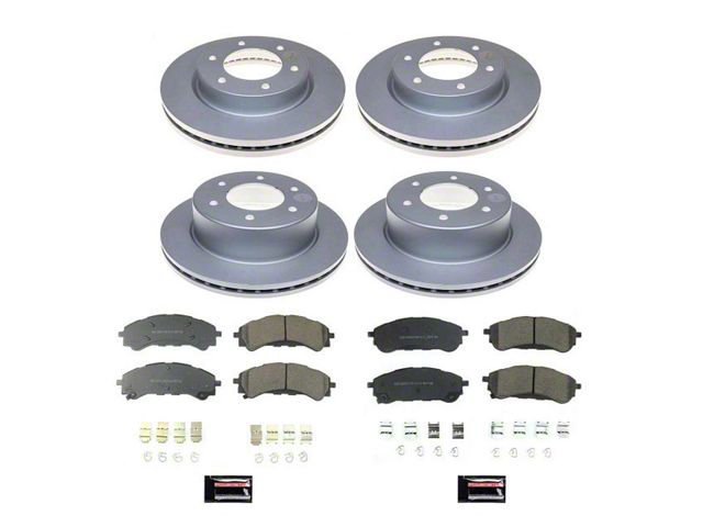 PowerStop Z17 Evolution Plus 6-Lug Brake Rotor and Pad Kit; Front and Rear (19-23 Ranger)