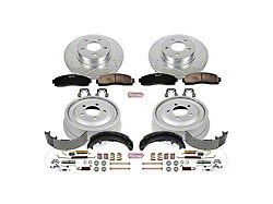 PowerStop Z23 Evolution Sport 5-Lug Brake Rotor, Drum and Pad Kit; Front and Rear (03-09 4WD Ranger w/ 10-Inch Rear Drum Brakes)