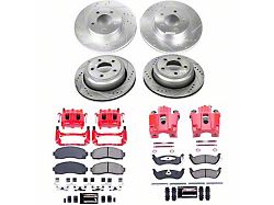 PowerStop Z23 Evolution Sport 5-Lug Brake Rotor, Pad and Caliper Kit; Front and Rear (10-11 4WD Ranger)