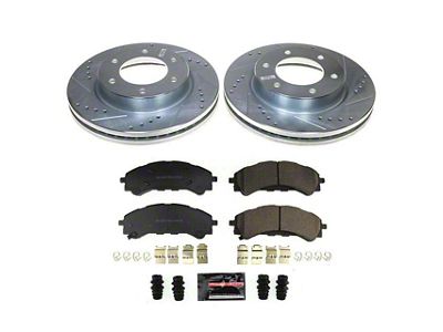 PowerStop Z23 Evolution Sport 6-Lug Brake Rotor and Pad Kit; Front (19-23 Ranger)