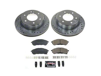 PowerStop Z23 Evolution Sport 6-Lug Brake Rotor and Pad Kit; Rear (19-23 Ranger)