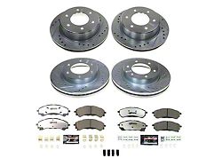 PowerStop Z36 Extreme Truck and Tow 6-Lug Brake Rotor, Pad and Caliper Kit; Front and Rear (19-23 Ranger)