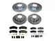 PowerStop Z23 Evolution 6-Lug Brake Rotor and Pad Kit; Front and Rear (19-23 Ranger)