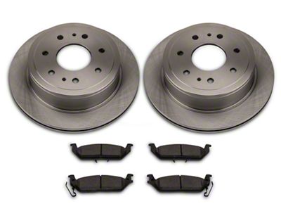 PowerStop OE Replacement 6-Lug Brake Rotor and Pad Kit; Rear (04-17 2WD/4WD F-150; 17-18 F-150 Raptor)