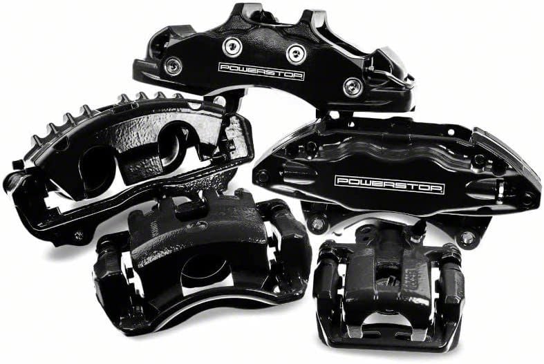 PowerStop Sierra 1500 Performance Front Brake Calipers; Black S4918BLK