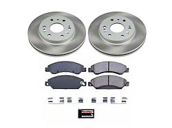 PowerStop Semi-Coated 6-Lug Brake Rotor and Pad Kit; Front (05-06 Sierra 1500 w/ Rear Drum Brakes)