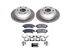 PowerStop Semi-Coated 6-Lug Brake Rotor and Pad Kit; Rear (99-06 Sierra 1500 w/ Single Piston Rear Calipers)