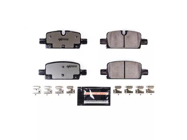 PowerStop Z36 Extreme Truck and Tow Carbon-Fiber Ceramic Brake Pads; Rear Pair (19-24 Sierra 1500)