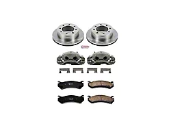 PowerStop OE Replacement 8-Lug Brake Rotor, Pad and Caliper Kit; Rear (01-10 Sierra 2500 HD)