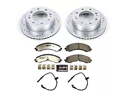 PowerStop Z36 Extreme Truck and Tow 8-Lug Brake Rotor and Pad Kit; Front (20-24 Sierra 2500 HD)