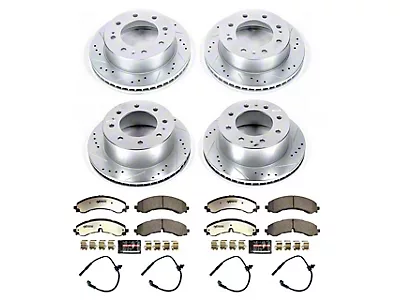 8pc 13.98" Front 14.17" Rear Rotors Brake Pads For Silverado Sierra 2500 3500 Hd - Foto 6