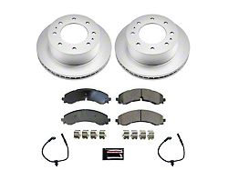 PowerStop Z17 Evolution Plus 8-Lug Brake Rotor and Pad Kit; Rear (20-26 Sierra 3500 HD SRW)
