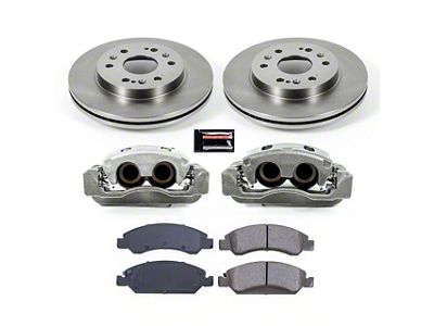 PowerStop OE Replacement 6-Lug Brake Rotor, Pad and Caliper Kit; Front (07-18 Silverado 1500)