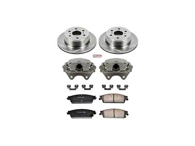 PowerStop OE Replacement 6-Lug Brake Rotor, Pad and Caliper Kit; Rear (07-13 Silverado 1500 w/ Rear Disc Brakes)