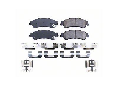 PowerStop Z17 Evolution Plus Clean Ride Ceramic Brake Pads; Rear Pair (99-06 Silverado 1500 w/ Single Piston Rear Calipers)