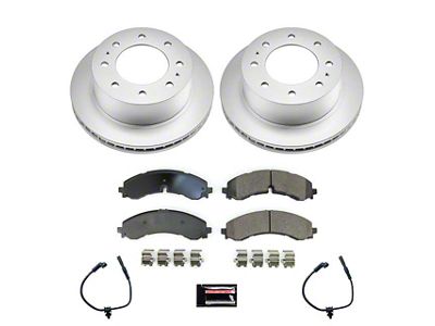 PowerStop Z17 Evolution Plus 8-Lug Brake Rotor and Pad Kit; Rear (20-24 Silverado 2500 HD)