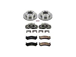 PowerStop OE Replacement 8-Lug Brake Rotor, Pad and Caliper Kit; Rear (04-10 Silverado 3500 HD SRW)
