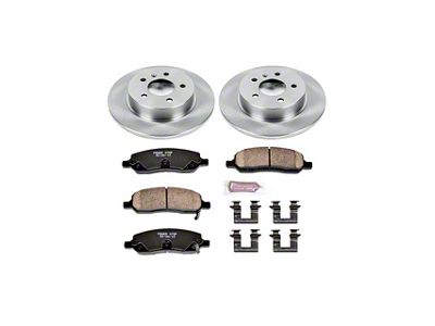 PowerStop OE Replacement 8-Lug Brake Rotor and Pad Kit; Front (20-25 Silverado 3500 HD)