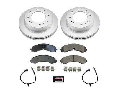 PowerStop Z17 Evolution Plus 8-Lug Brake Rotor and Pad Kit; Front (20-25 Silverado 3500 HD)