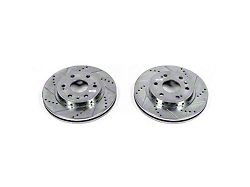 PowerStop Evolution Cross-Drilled and Slotted 6-Lug Rotors; Front Pair (08-20 Tahoe Police, SSV)