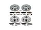 PowerStop OE Replacement 6-Lug Brake Rotor and Pad Kit; Front and Rear (15-20 Tahoe Police, SSV)