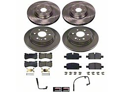 PowerStop OE Replacement 6-Lug Brake Rotor and Pad Kit; Front and Rear (21-26 Tahoe Police)