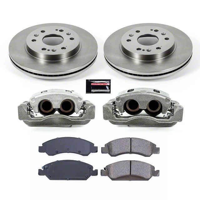 PowerStop Tahoe OE Replacement 6Lug Brake Rotor, Pad and Caliper Kit