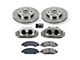 PowerStop OE Replacement 6-Lug Brake Rotor, Pad and Caliper Kit; Front (08-20 Tahoe, Excluding Police)