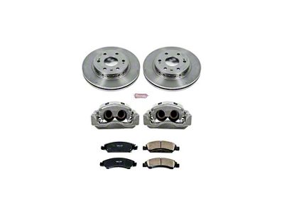 PowerStop OE Replacement 6-Lug Brake Rotor, Pad and Caliper Kit; Front (08-20 Tahoe Police)