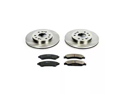 PowerStop OE Replacement 6-Lug Brake Rotor and Pad Kit; Front (2007 Tahoe)