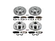 PowerStop OE Replacement 6-Lug Brake Rotor and Pad Kit; Front and Rear (08-20 Tahoe Police)