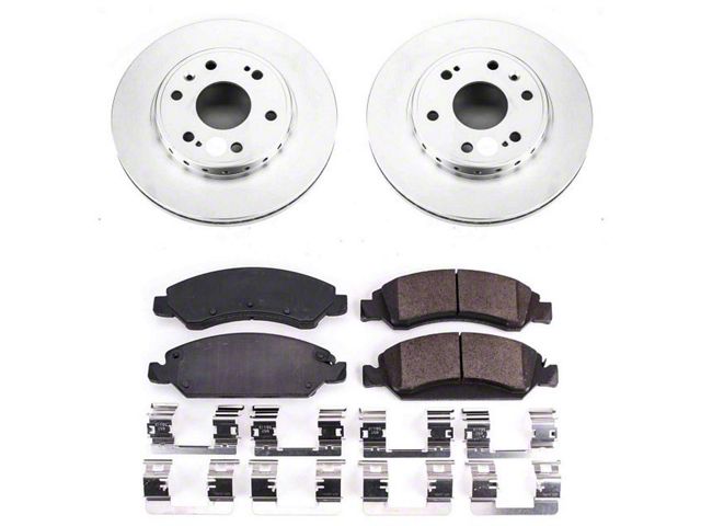 PowerStop Z17 Evolution Plus 6-Lug Brake Rotor and Pad Kit; Front (08-20 Tahoe Police, SSV)