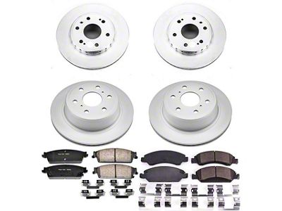 PowerStop Z17 Evolution Plus 6-Lug Brake Rotor and Pad Kit; Front and Rear (08-14 Tahoe Police)