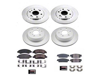 PowerStop Z17 Evolution Plus 6-Lug Brake Rotor and Pad Kit; Front and Rear (15-20 Tahoe Police, SSV)