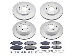 PowerStop Z17 Evolution Plus 6-Lug Brake Rotor and Pad Kit; Front and Rear (2007 Tahoe)