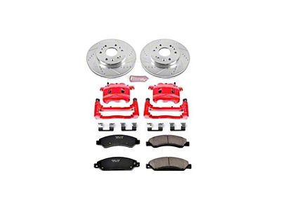 PowerStop Z23 Evolution Sport 6-Lug Brake Rotor, Pad and Caliper Kit; Front (2007 Tahoe)