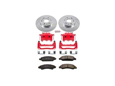 PowerStop Z23 Evolution Sport 6-Lug Brake Rotor, Pad and Caliper Kit; Front (08-20 Tahoe, Excluding Police)