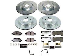 PowerStop Z36 Extreme Truck and Tow 6-Lug Brake Rotor and Pad Kit; Front and Rear (21-26 Tahoe Police)