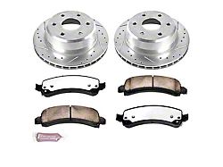 PowerStop Z36 Extreme Truck and Tow 6-Lug Brake Rotor and Pad Kit; Rear (2002 2WD Tahoe w/ Akebono Calipers; 03-06 2WD Tahoe)