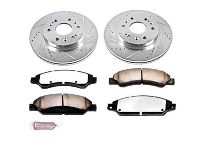 PowerStop Z36 Extreme Truck and Tow 6-Lug Brake Rotor and Pad Kit; Front (2007 Tahoe)
