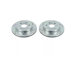 PowerStop Evolution Cross-Drilled and Slotted 6-Lug Rotors; Rear Pair (21-26 Yukon)