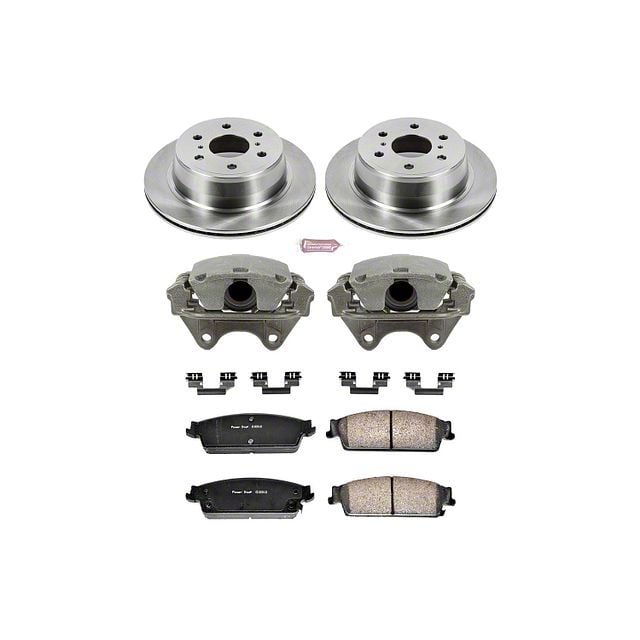 PowerStop Yukon OE Replacement 6Lug Brake Rotor, Pad and Caliper Kit; Rear KCOE2083 (0714