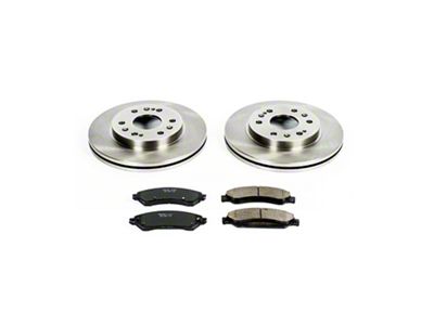 PowerStop OE Replacement 6-Lug Brake Rotor and Pad Kit; Front (2007 Yukon)