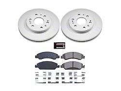 PowerStop Z17 Evolution Coated 6-Lug Brake Rotor and Ceramic Pad Kit; Front (08-20 Yukon)