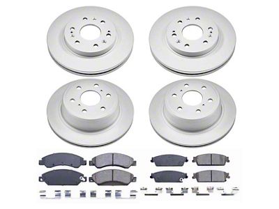 PowerStop Z17 Evolution Plus 6-Lug Brake Rotor and Pad Kit; Front and Rear (2007 Yukon)