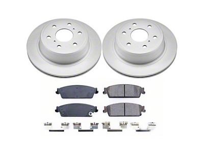 PowerStop Z17 Evolution Plus 6-Lug Brake Rotor and Pad Kit; Rear (07-14 Yukon)