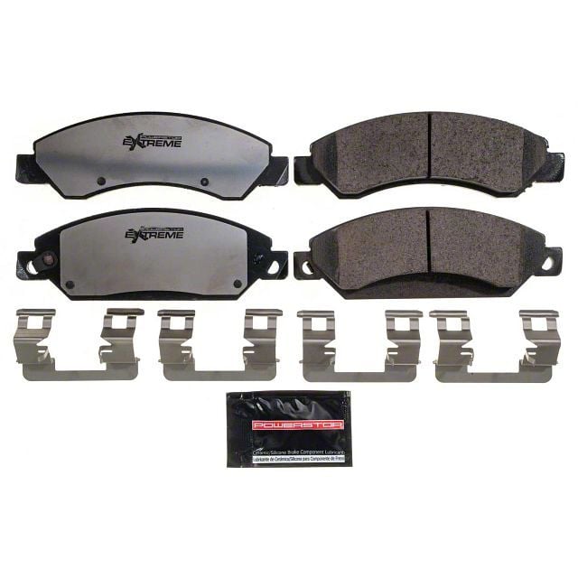 PowerStop Yukon Z36 Extreme Truck and Tow CarbonFiber Ceramic Brake Pads; Front Pair Z361092
