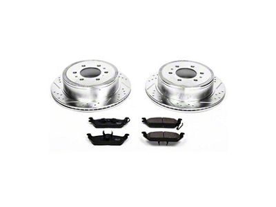 PowerStop Z23 Evolution Sport 6-Lug Brake Rotor and Pad Kit; Rear (04-20 2WD/4WD F-150)