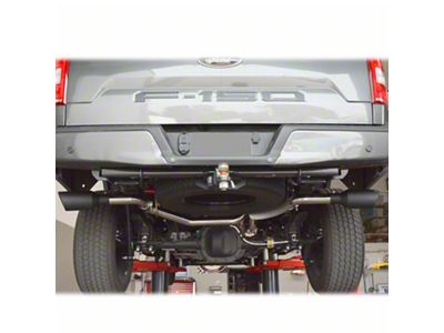 PPE Dual Exhaust System with Raw Tubes and Black Ceramic Tips; Side Exit (15-20 2.7L EcoBoost F-150)